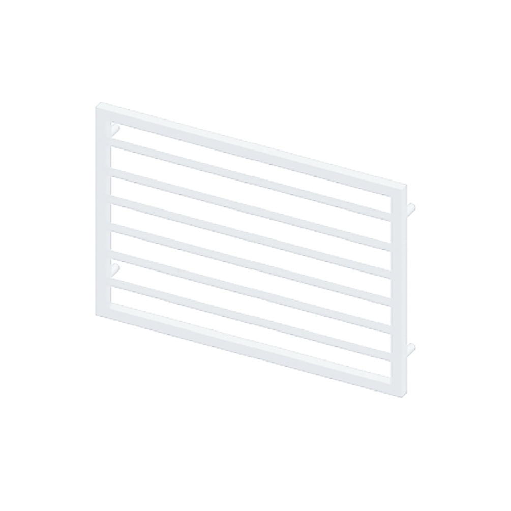 Product Cut out image of the Abacus Elegance Metro Matt White 800mm Towel Warmer